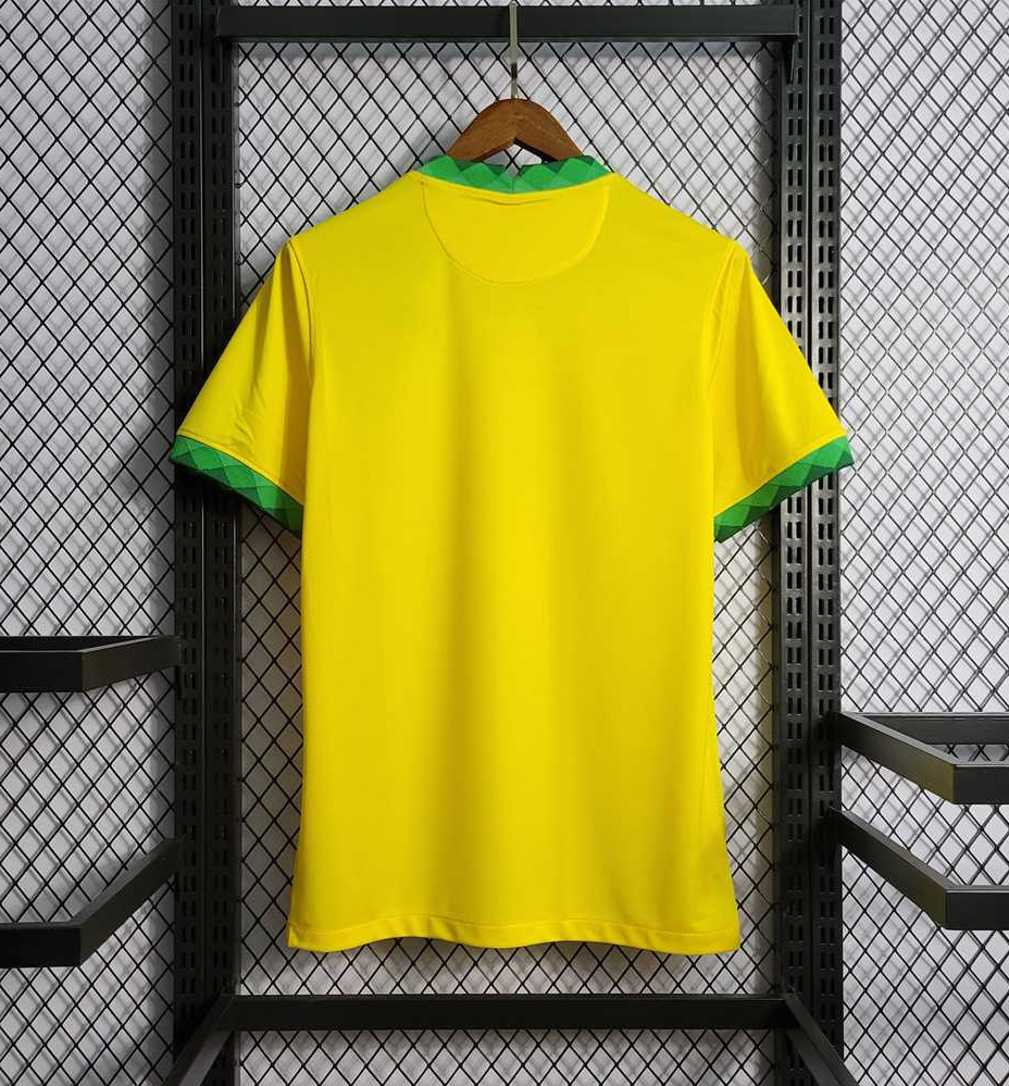 Brazil Retro Jersey Custom Home Soccer Jersey 2021 - Image 2