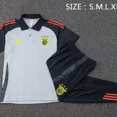 Benfica Training Kit (Polo+Pants) Gray 2025/26