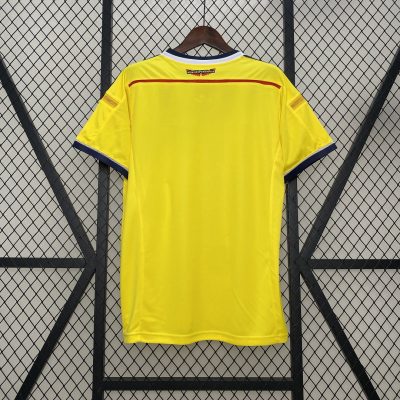 Alternative view of Colombia Retro Soccer Jersey Home Custom Shirt 2014