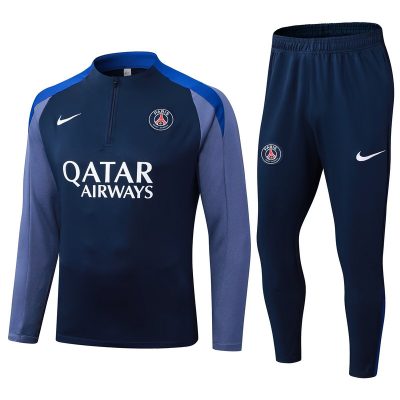 PSG Training Kit (Sweatshirt+Pants) Navy&Blue 2025/26
