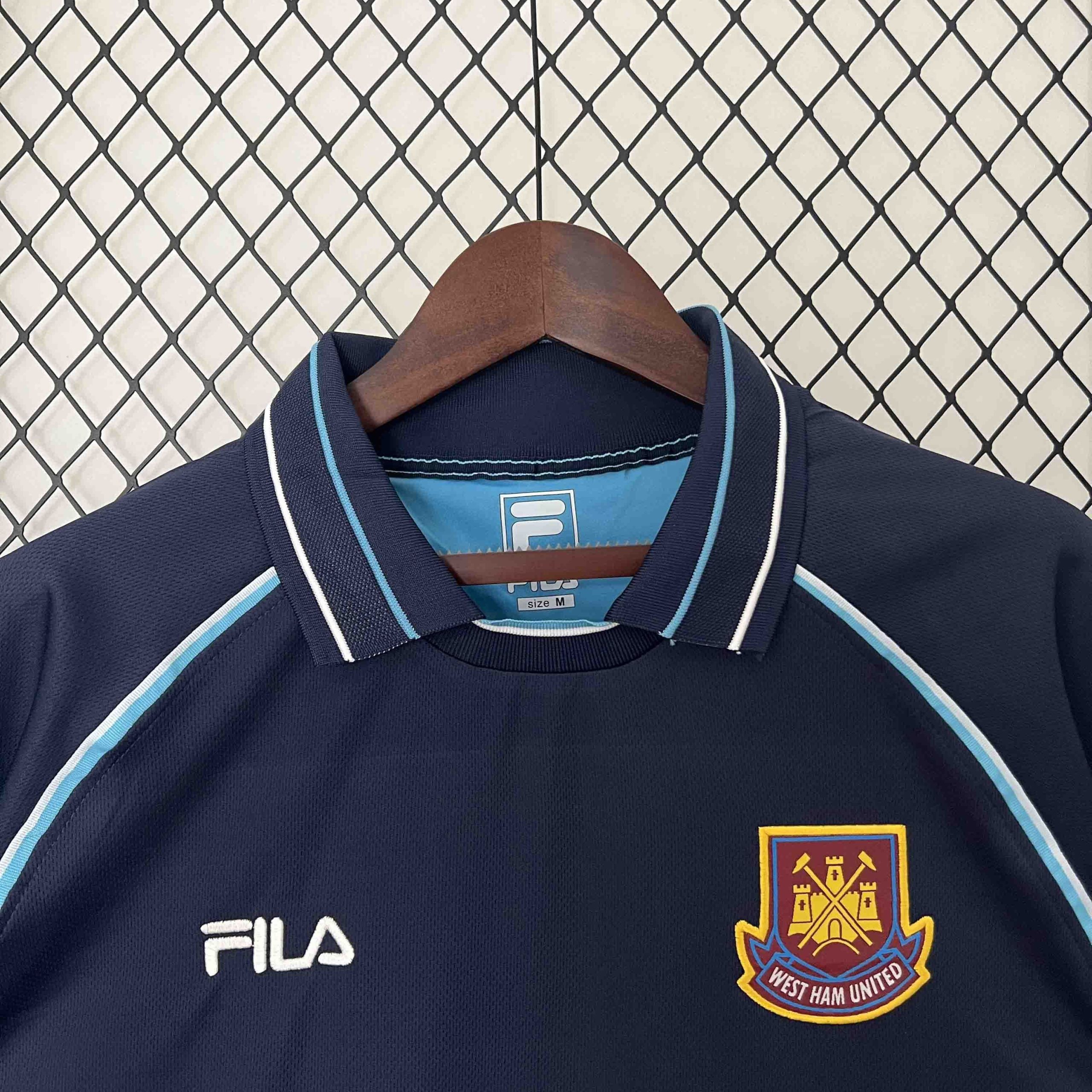 West Ham United Retro Football Jersey Third Away Custom Shirt 1999/01 - Image 3