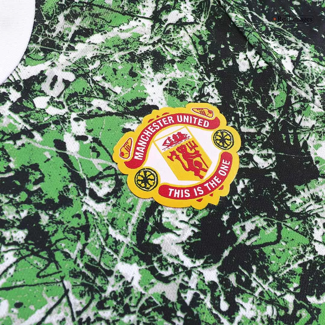 Manchester United x Stone Roses Icon Pre-Match Football Jersey Shirt 2024/25 - Image 4
