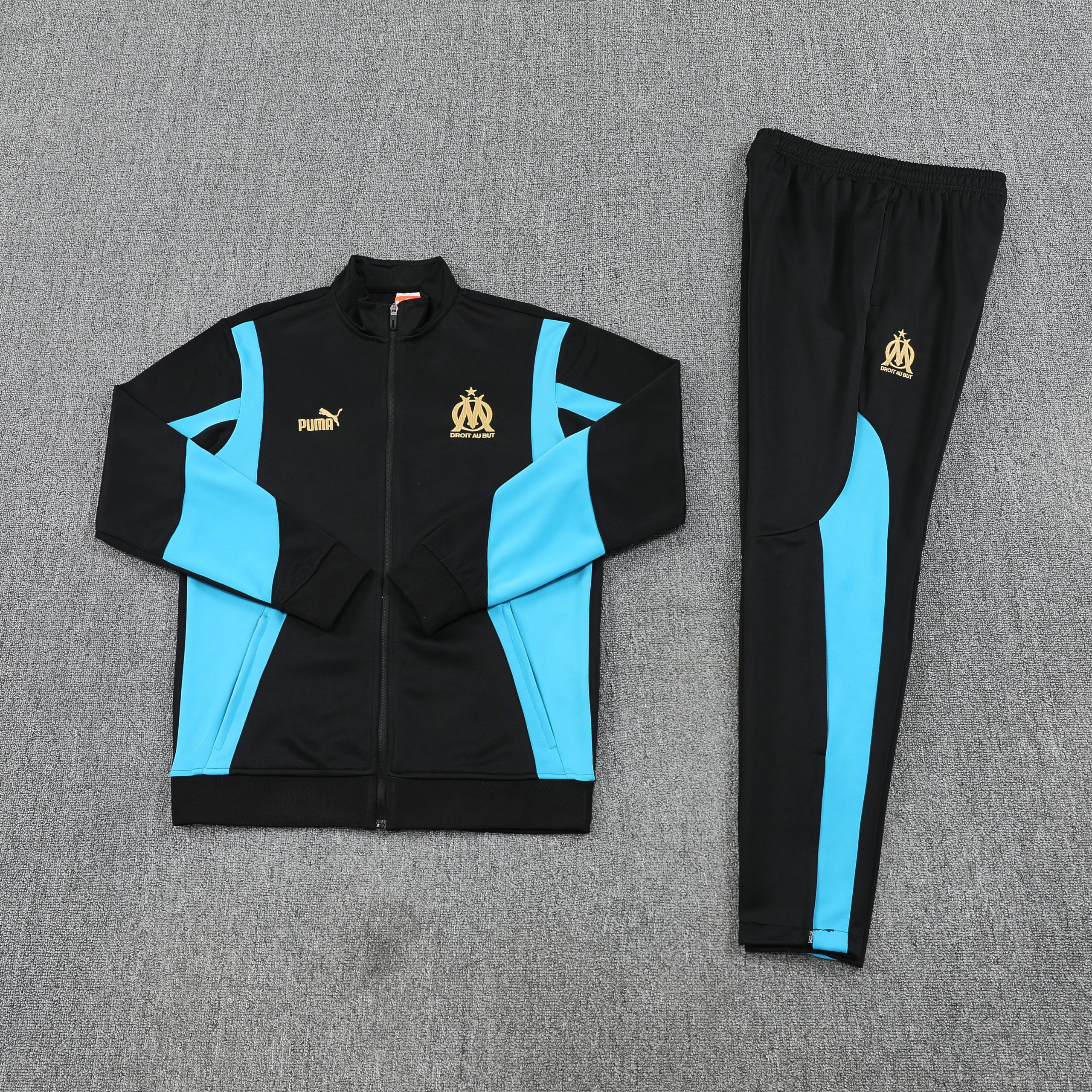 Marseille Training Kit (Jacket+Pants) Black 2025/26 - Image 3