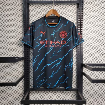 Manchester City Football Jersey Third Away Shirt 2023/24