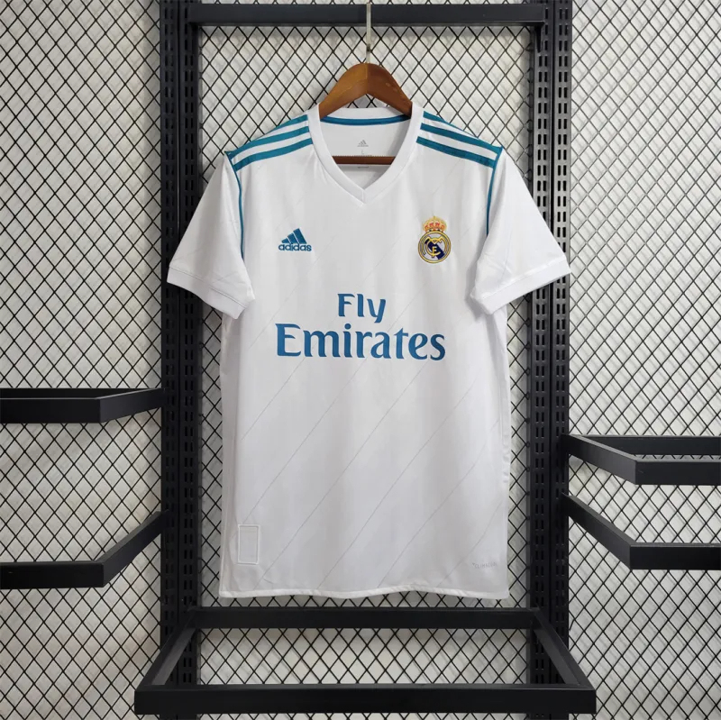 Real Madrid Retro Jersey Home Custom Soccer Shirt 2017/18
