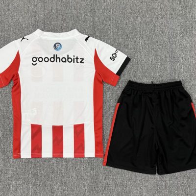 Alternative view of PSV Eindhoven Football Jersey Home Kids Kit Jersey+Shorts 2025/26