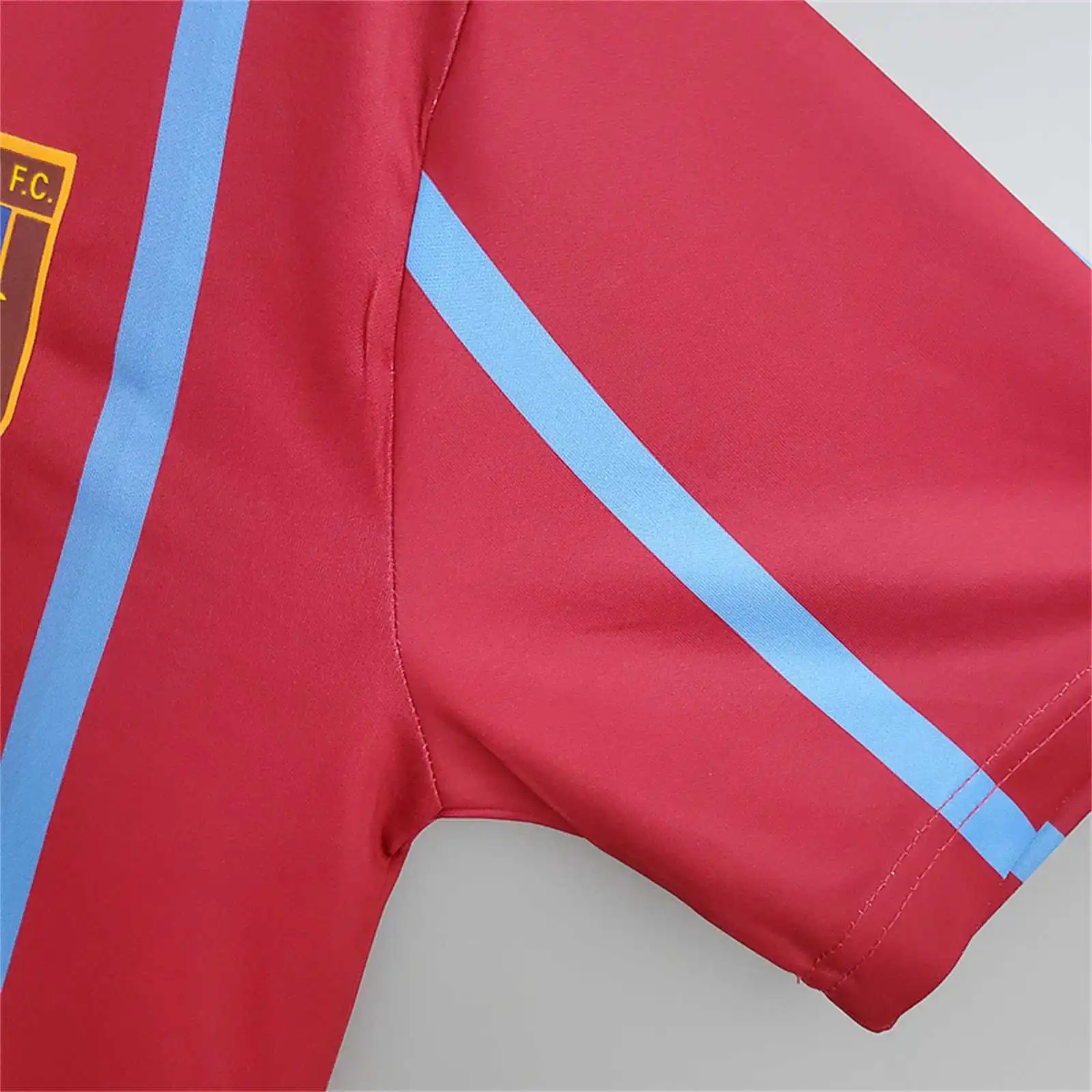 Aston Villa Retro Football Jersey Home Custom Shirt 1993-95 - Image 6