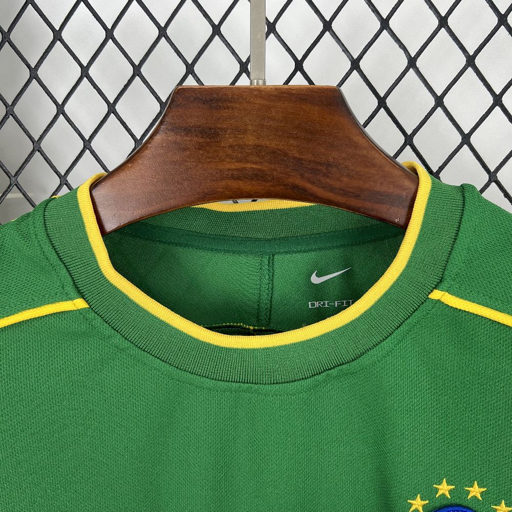Brazil Retro Jersey Custom Goalkeeper Soccer Jersey 1998 - Image 6