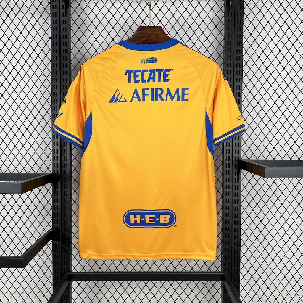 Tigres UANL Soccer Jersey Home Custom Shirt 2025/26 - Image 2