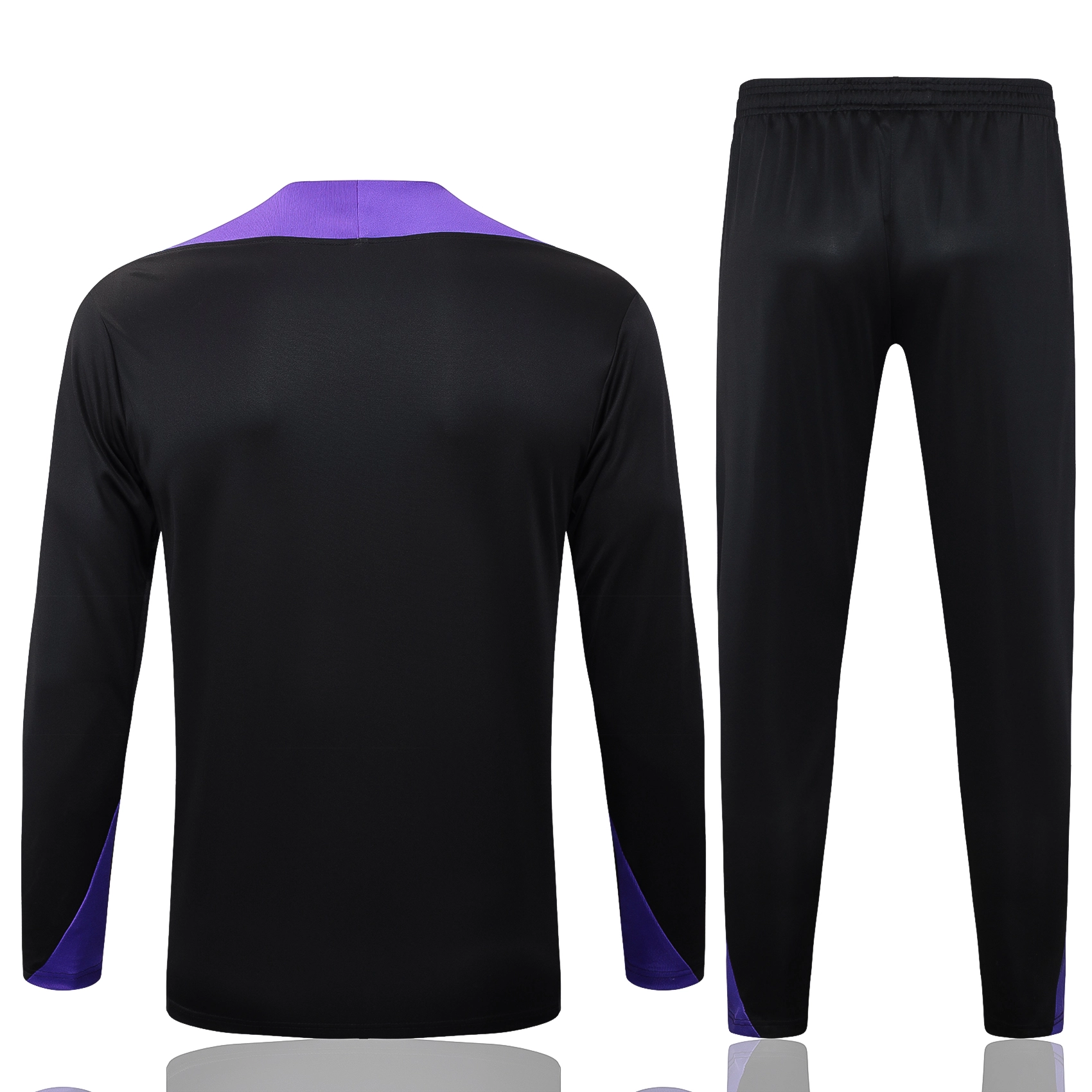 Barcelona Training Kit (Sweatshirt+Pants) Black&Purple 2025/26 - Image 2
