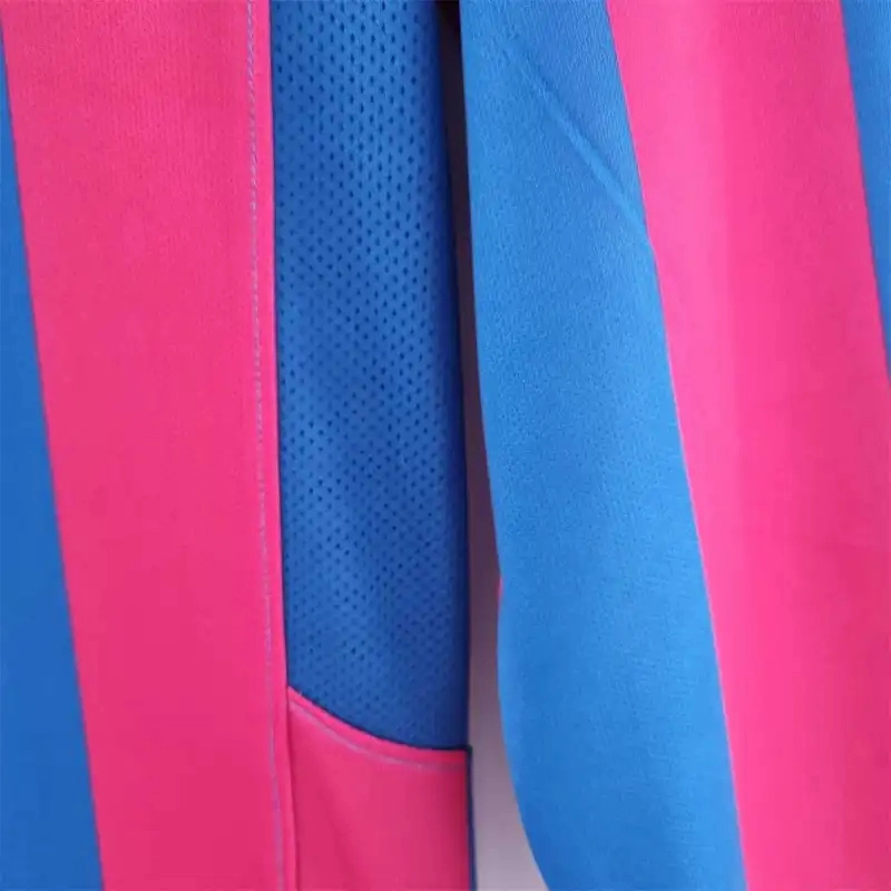 Barcelona Retro Jersey Home Long Sleeve Soccer Shirt 2005-06 - Image 3