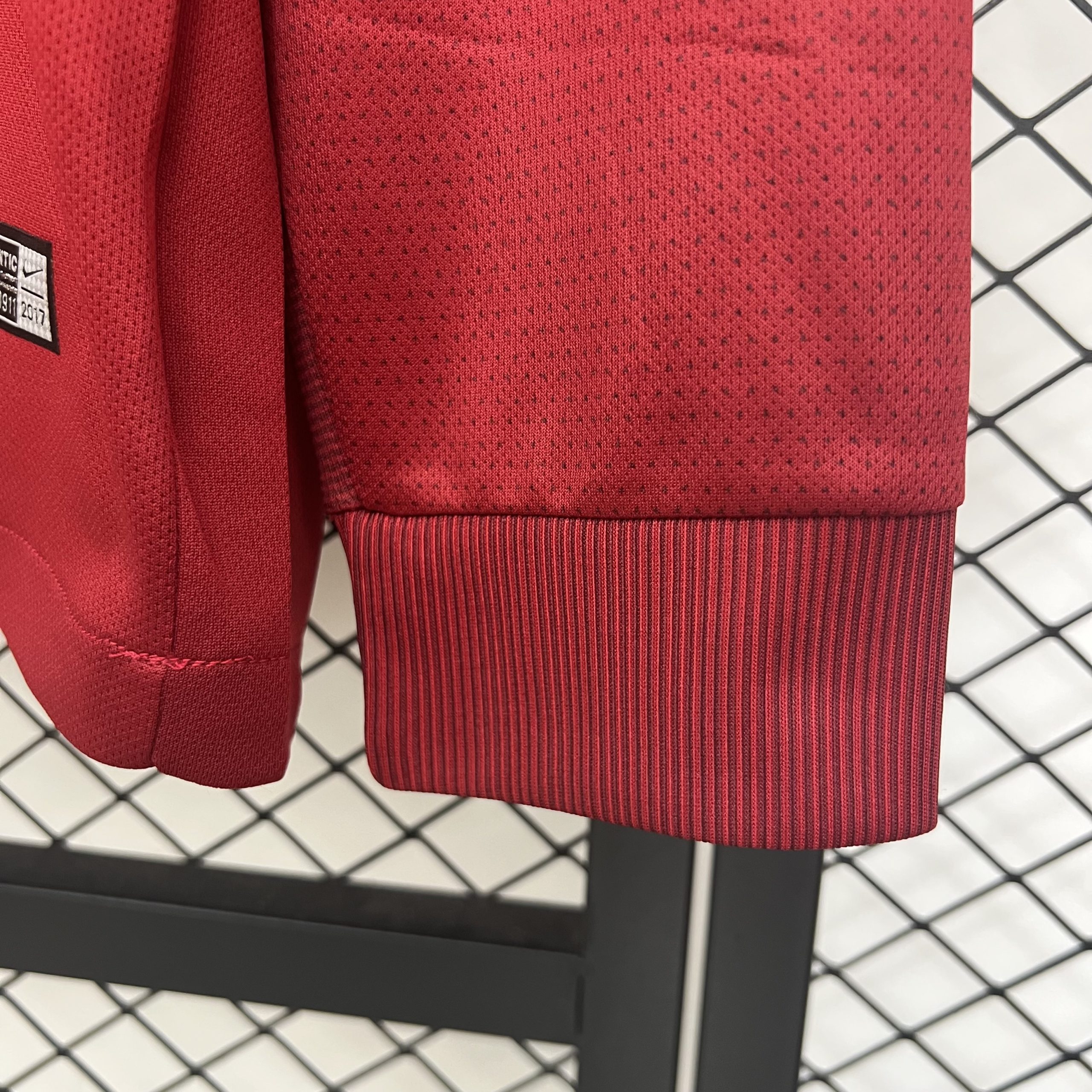 Roma Retro Soccer Jersey Home Long Sleeve Custom Shirt 2017/18 - Image 4