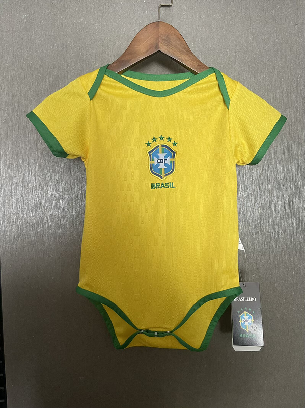 Brazil Soccer Jersey Home Baby Uniform 2025