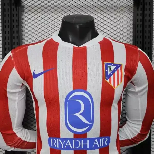 Soccer Jersey Atletico Madrid Home Long Sleeve Shirt 2025/26 - Image 2