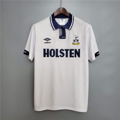 Tottenham Hotspur Retro Football Jersey Home Custom Shirt 1991/93