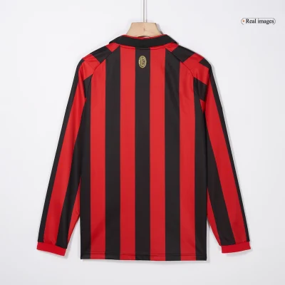 Alternative view of AC Milan Soccer Jersey 125th Anniversary Long Sleeve Custom Shirt 2024/25