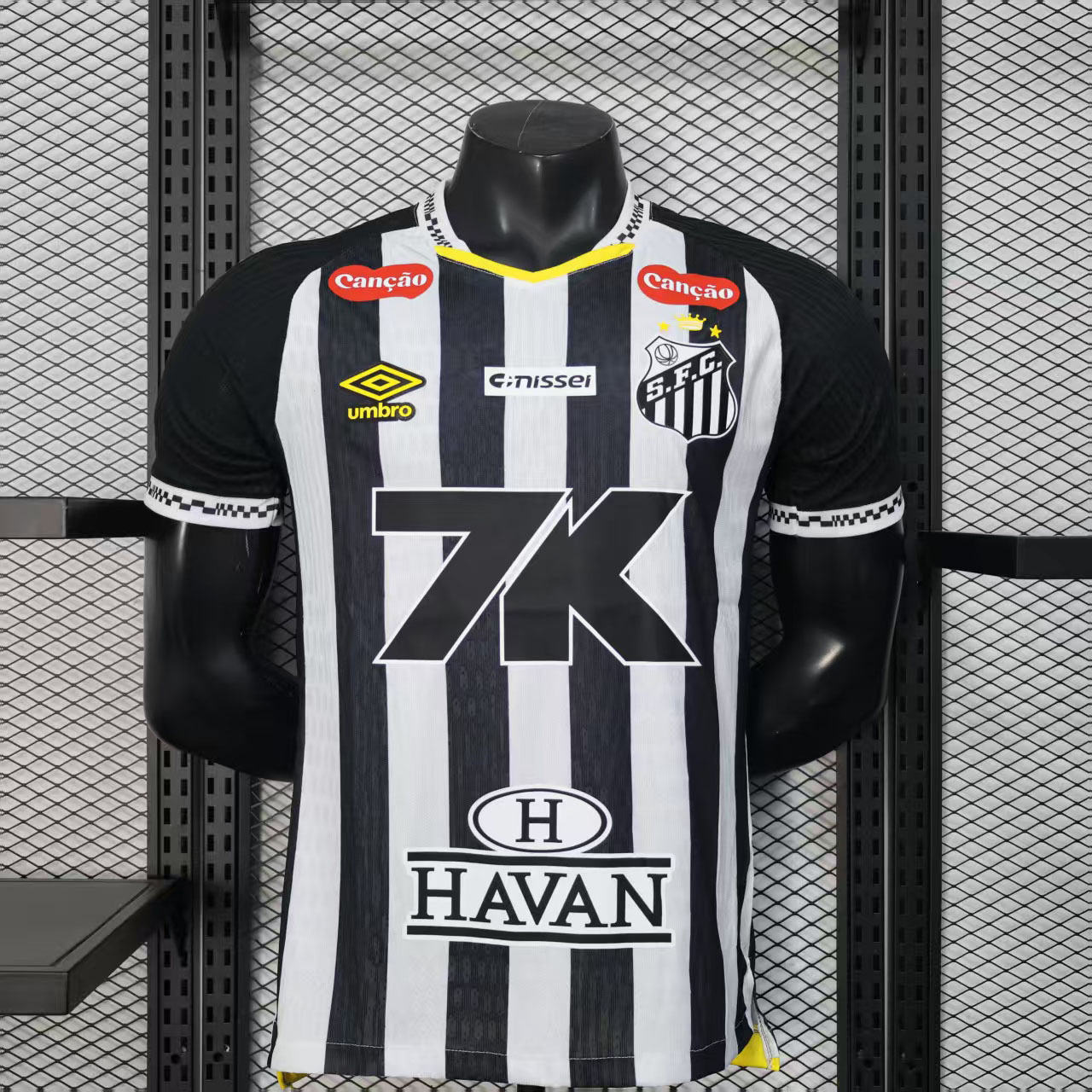 Santos FC Soccer Jersey Away Shirt 2025 - All Sponsors