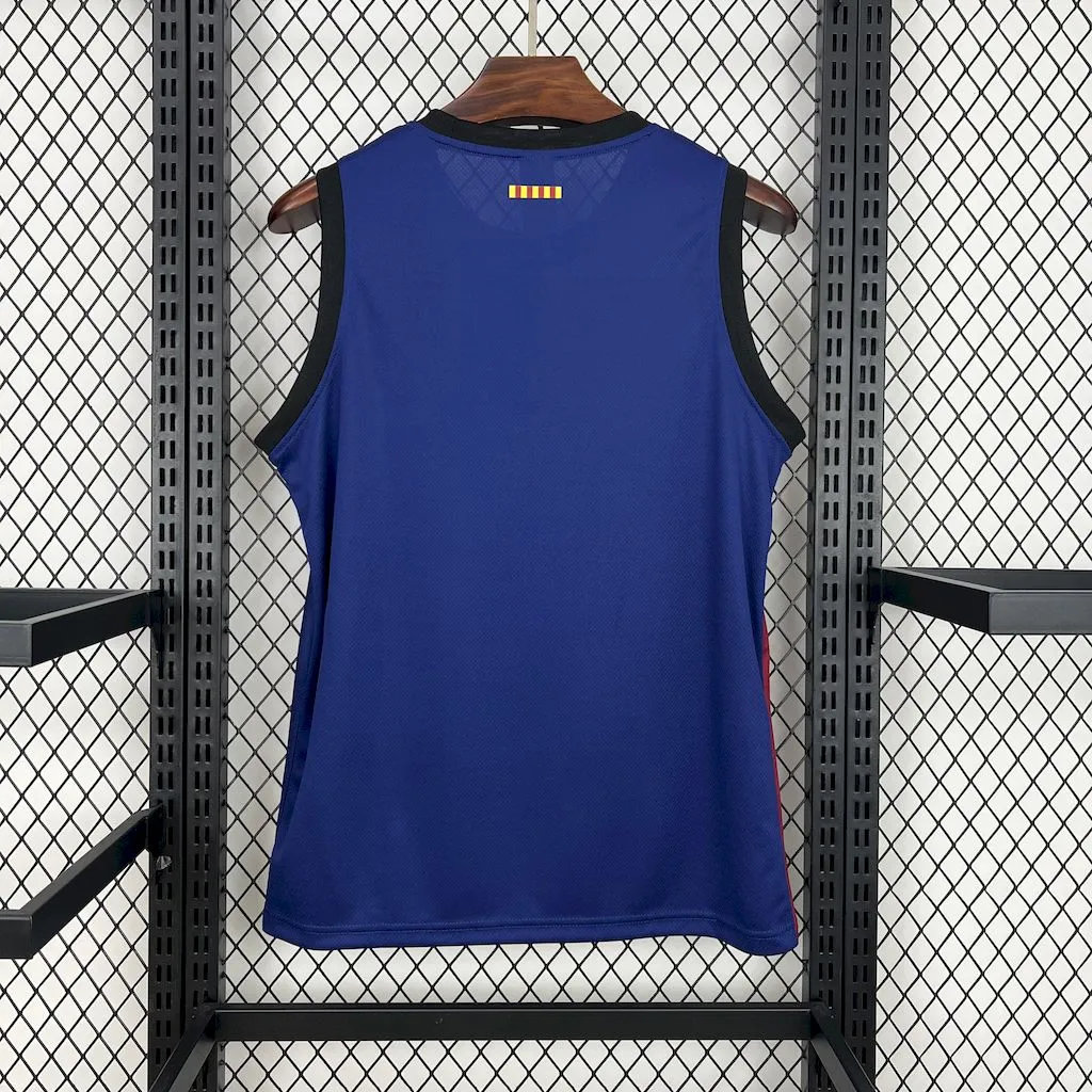 Barcelona Soccer Jersey Basketball Home Custom Vest 2024/25 - Image 3