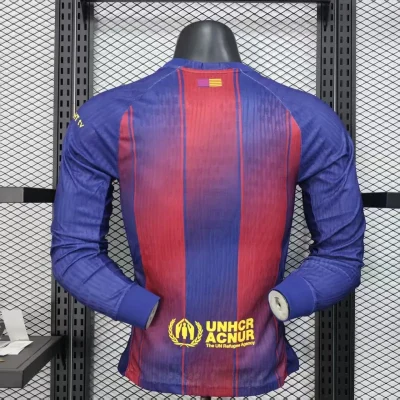 Alternative view of Soccer Jersey Barcelona Home Long Sleeve Shirt 2025/26