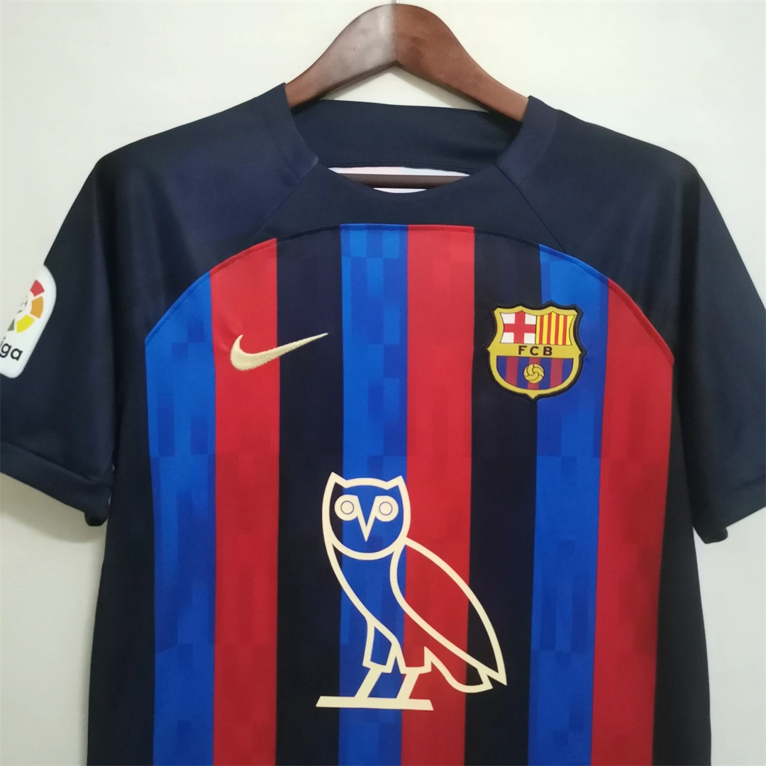 Barcelona Home Owl Version Soccer Jersey Custom Shirt 2022/23 - Image 4
