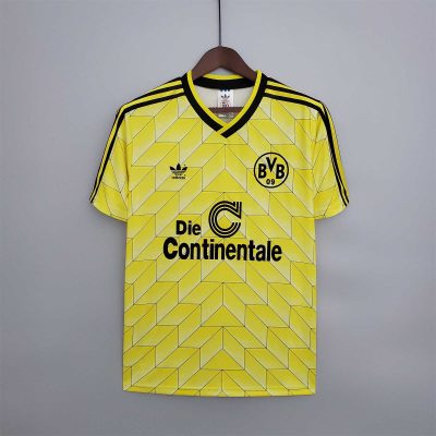 Borussia Dortmund Retro Jersey Home Soccer Shirt 1988-89