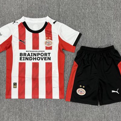 PSV Eindhoven Football Jersey Home Kids Kit Jersey+Shorts 2025/26