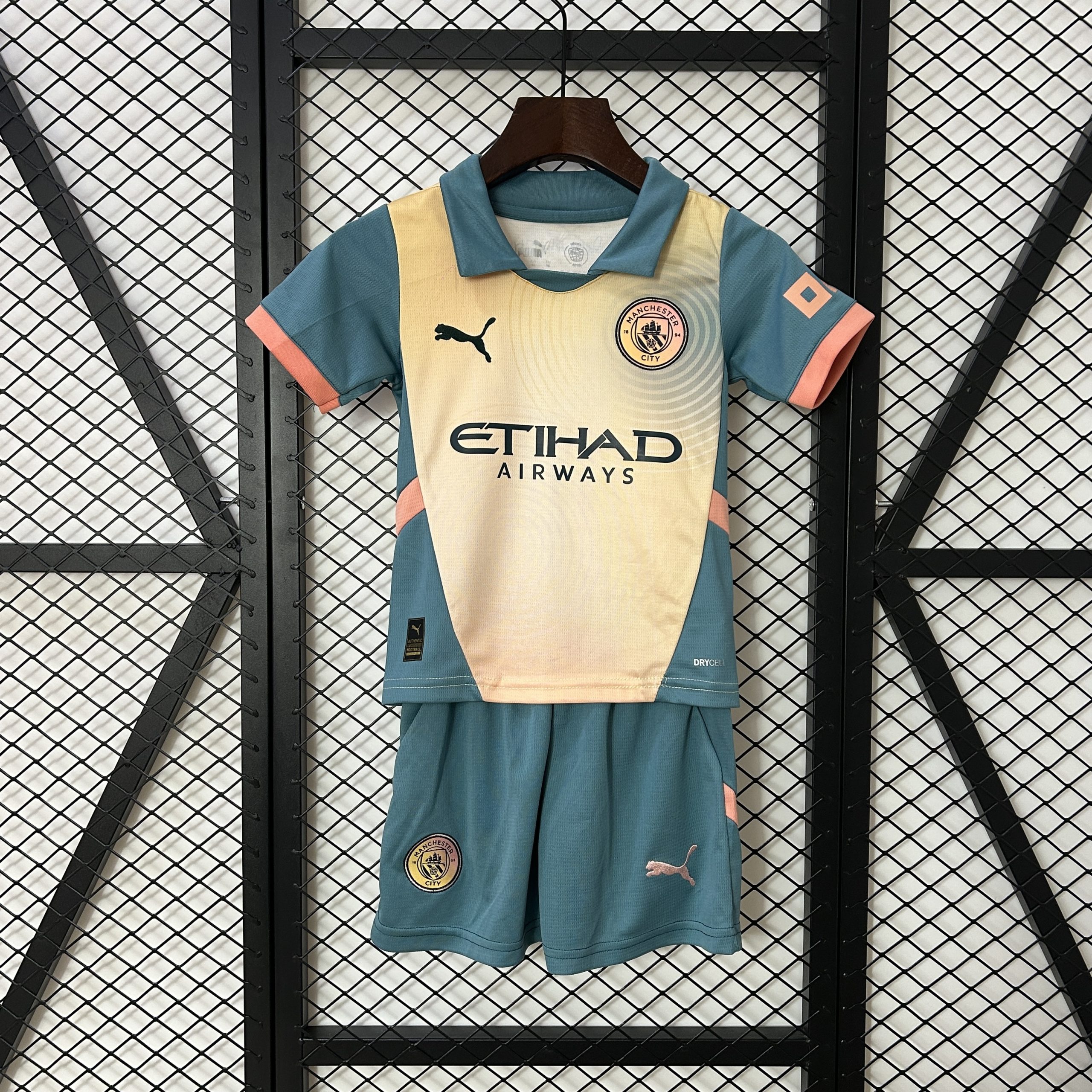 Manchester City Fourth Away Kids Kit Jersey+Shorts 2024/25