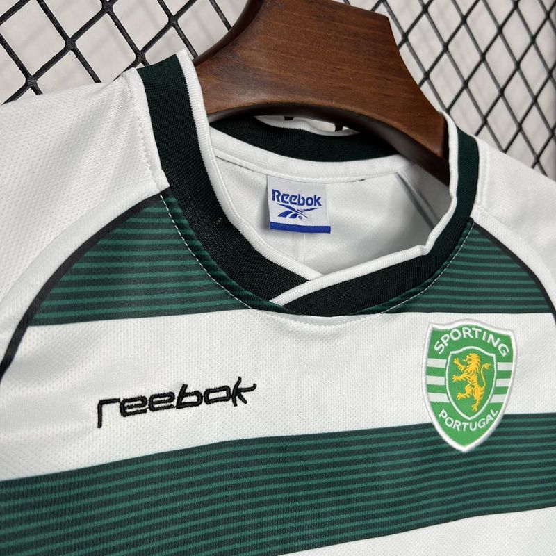 Sporting CP Retro Soccer Jersey Home Kids Kit Jersey+Shorts 2001/03 - Image 4