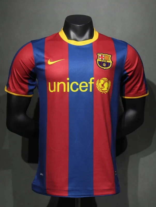 Barcelona Retro Jersey Home Soccer Shirt 2010-11