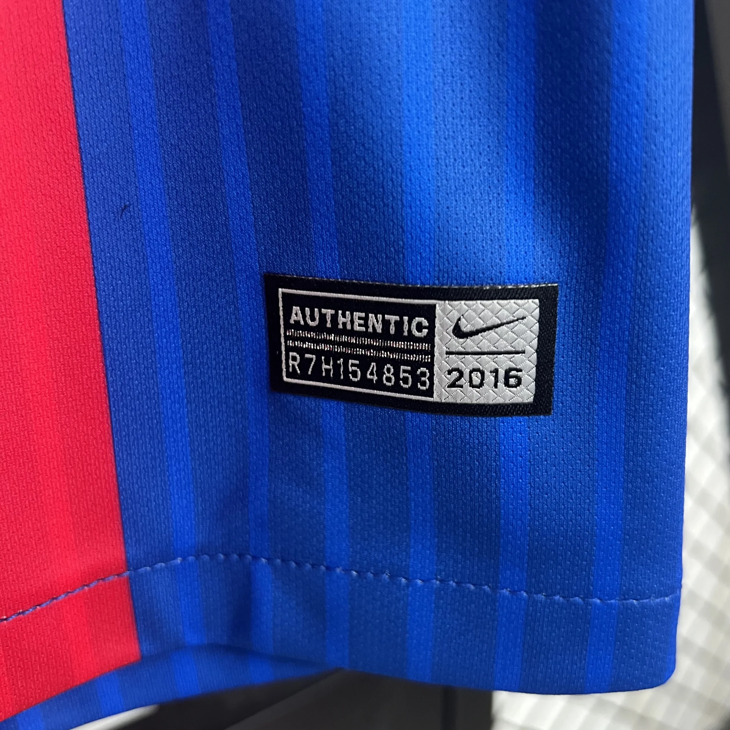 Barcelona Retro Jersey Home Long Sleeve Soccer Shirt 2014-15 - Image 5