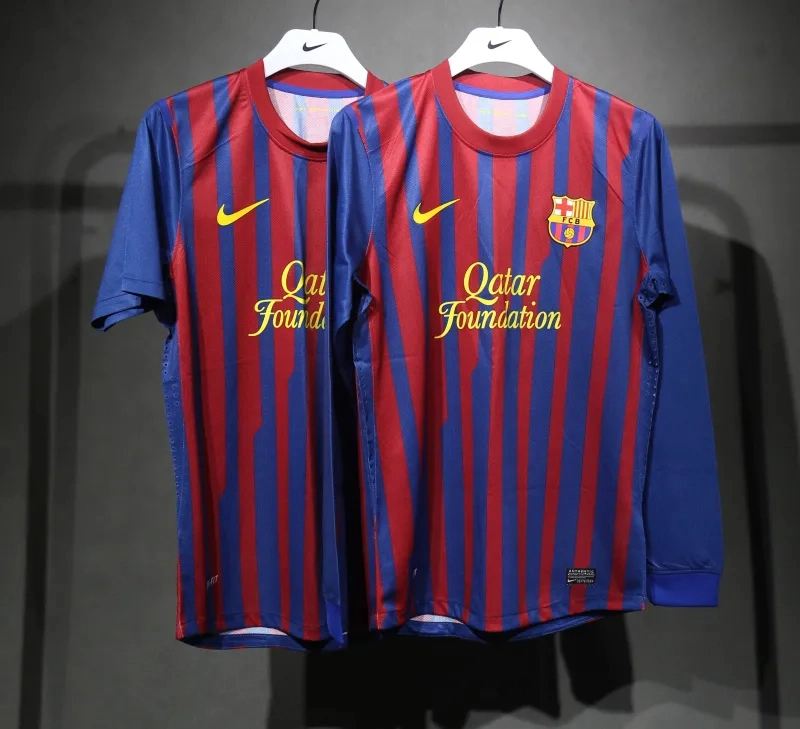 Barcelona Retro Jersey Home Soccer Shirt 2011-12 - Image 3
