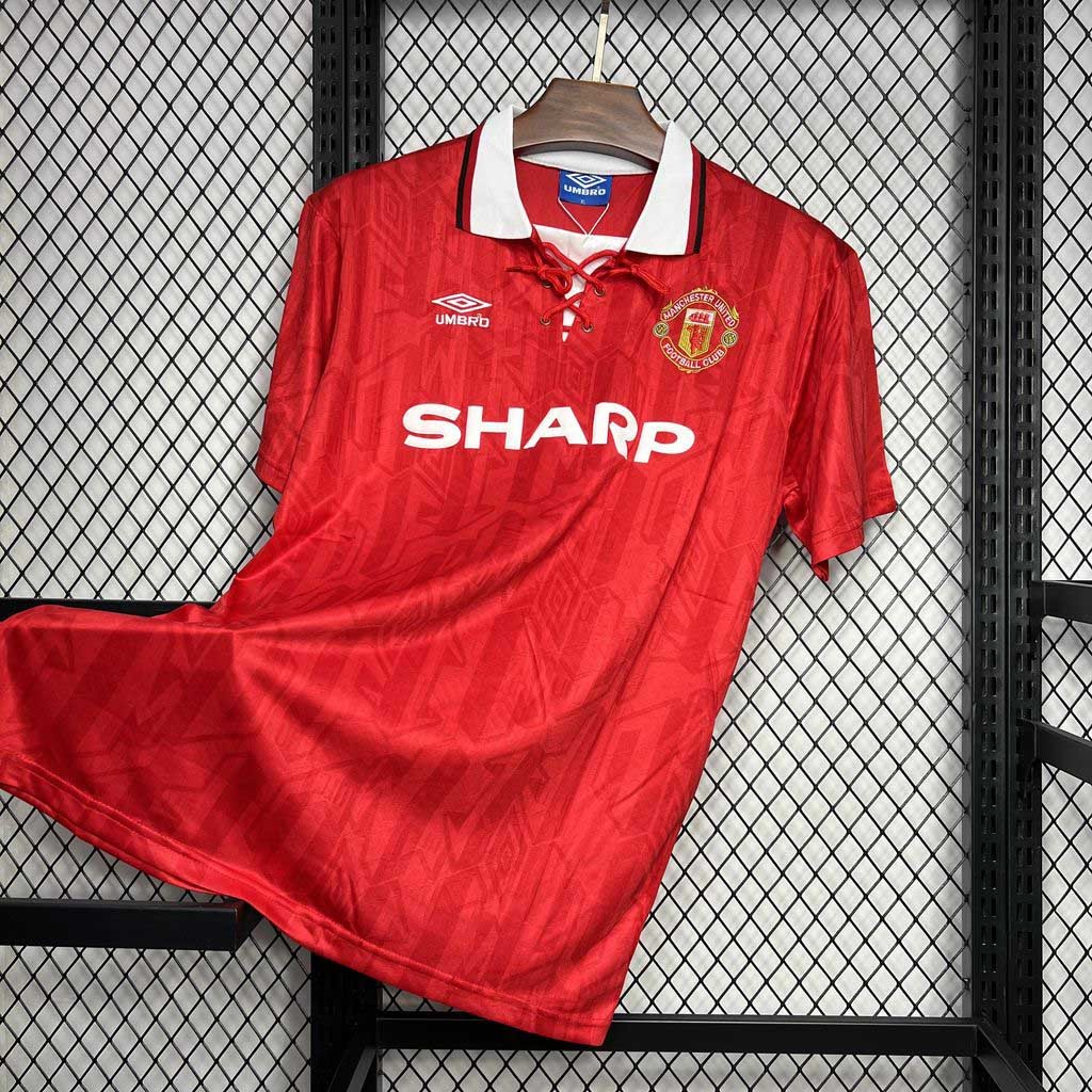 Manchester United Retro Home Football Jersey Shirt 1992/94 - Image 2