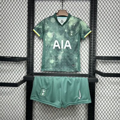 Tottenham Hotspur Football Jersey Third Away Kids Kit Jersey+Shorts 2024/25