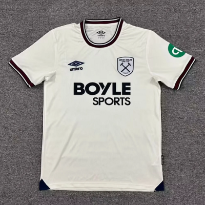 West Ham United Football Jersey Away Custom Shirt 2025-26