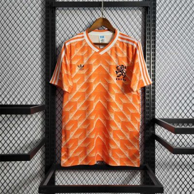 Netherlands Retro Jersey Custom Home Soccer Jersey 1988
