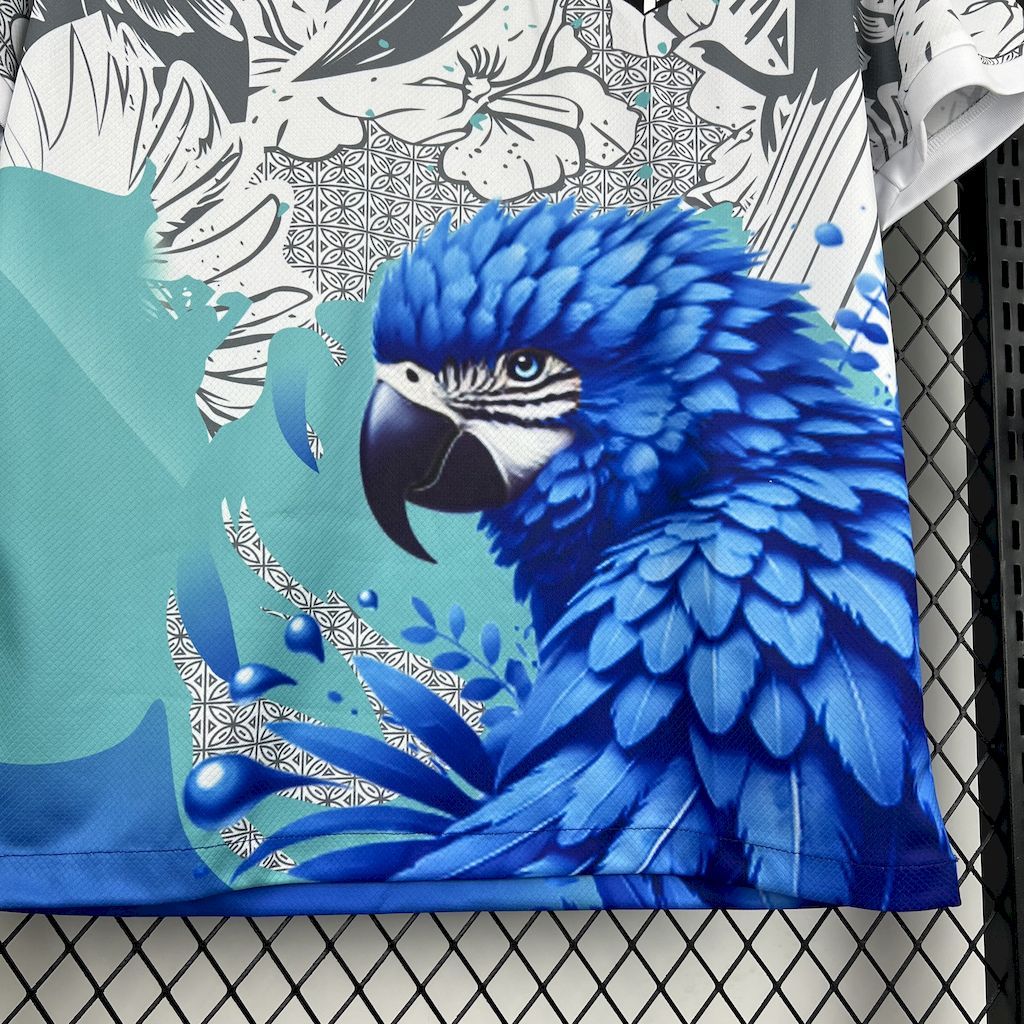 Brazil Soccer Jersey Blue Parrot Special Edition Custom Shirt 2025 - Image 5