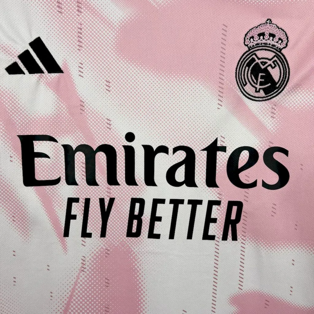 Real Madrid Soccer Jersey Pink Special Edition Custom Shirt 2024/25 - Image 6