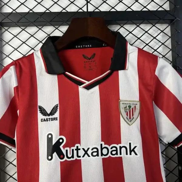 Athletic Club de Bilbao Soccer Jersey Homee Kids Kit Jersey+Shorts 2025/26 - Image 4