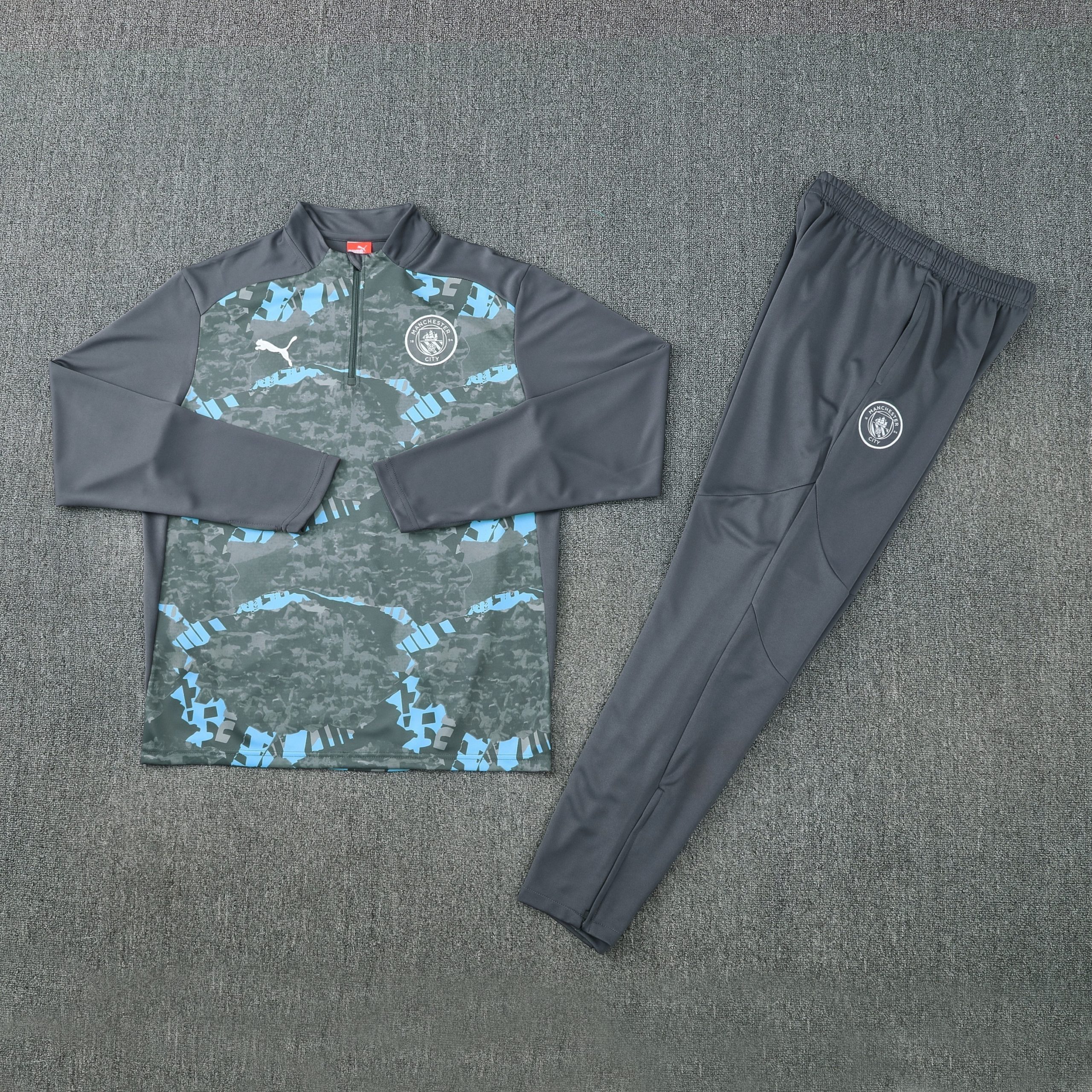 Manchester City Training Kit (Sweatshirt+Pants) Grey 2025/26 - Player Version - Image 4