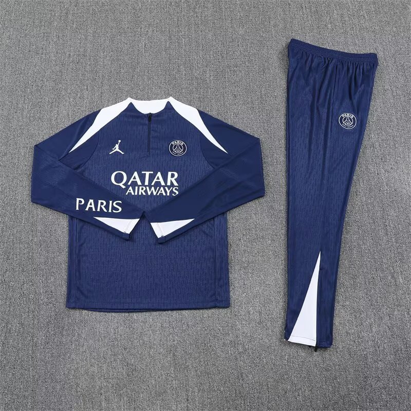 PSG Training Kit (Sweatshirt+Pants) Navy 2025/26 - Player Version - Image 3