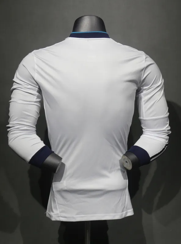 Real Madrid Retro Jersey Home Long Sleeve Soccer Shirt 2012/13 - Image 2