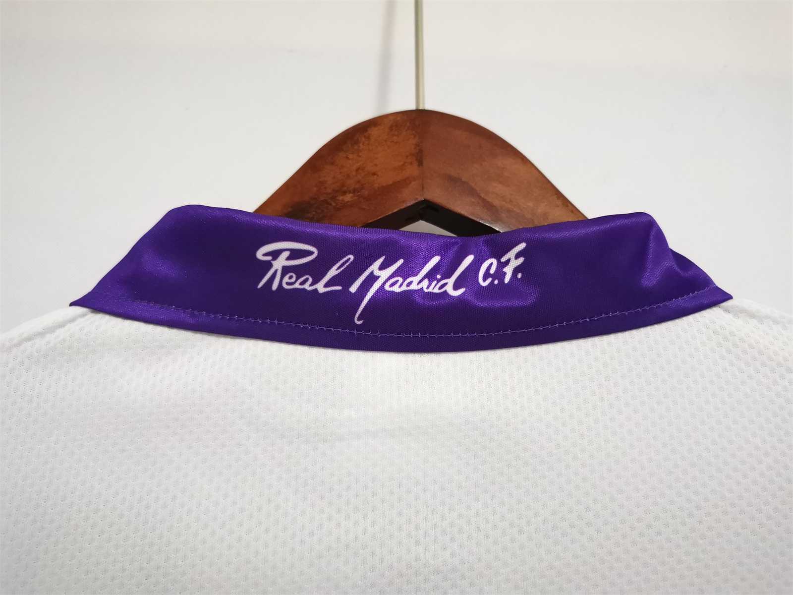 Real Madrid Retro Jersey Home Custom Soccer Shirt 1997-98 - Image 6