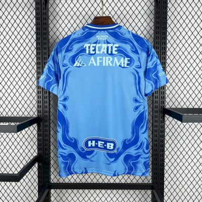 Alternative view of Tigres UANL Soccer Jersey Away Custom Shirt 2025/26