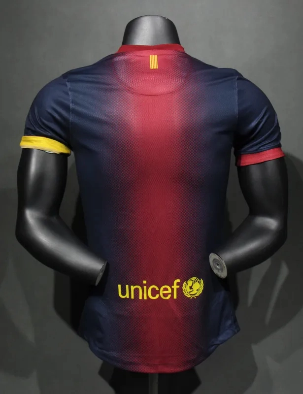 Barcelona Retro Jersey Home Soccer Shirt 2012-13 - Image 2