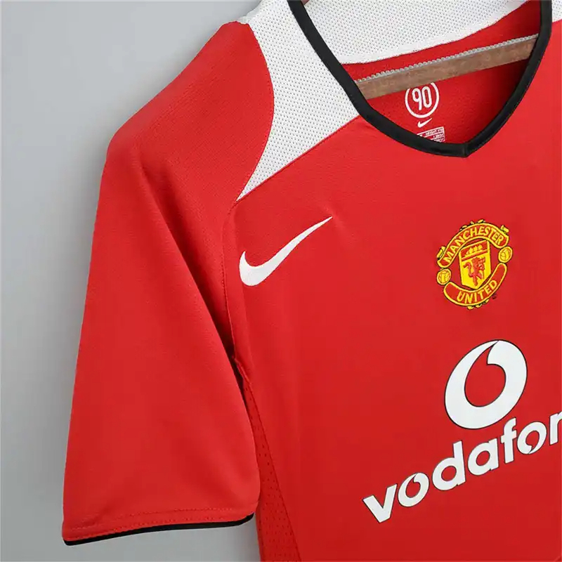 Manchester United Retro Home Football Jersey Shirt 2004/06 - Image 6