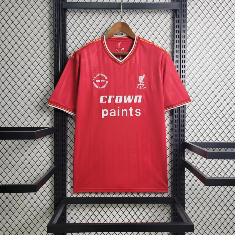 Liverpool Retro Football Jersey Home Custom Shirt 1985-86
