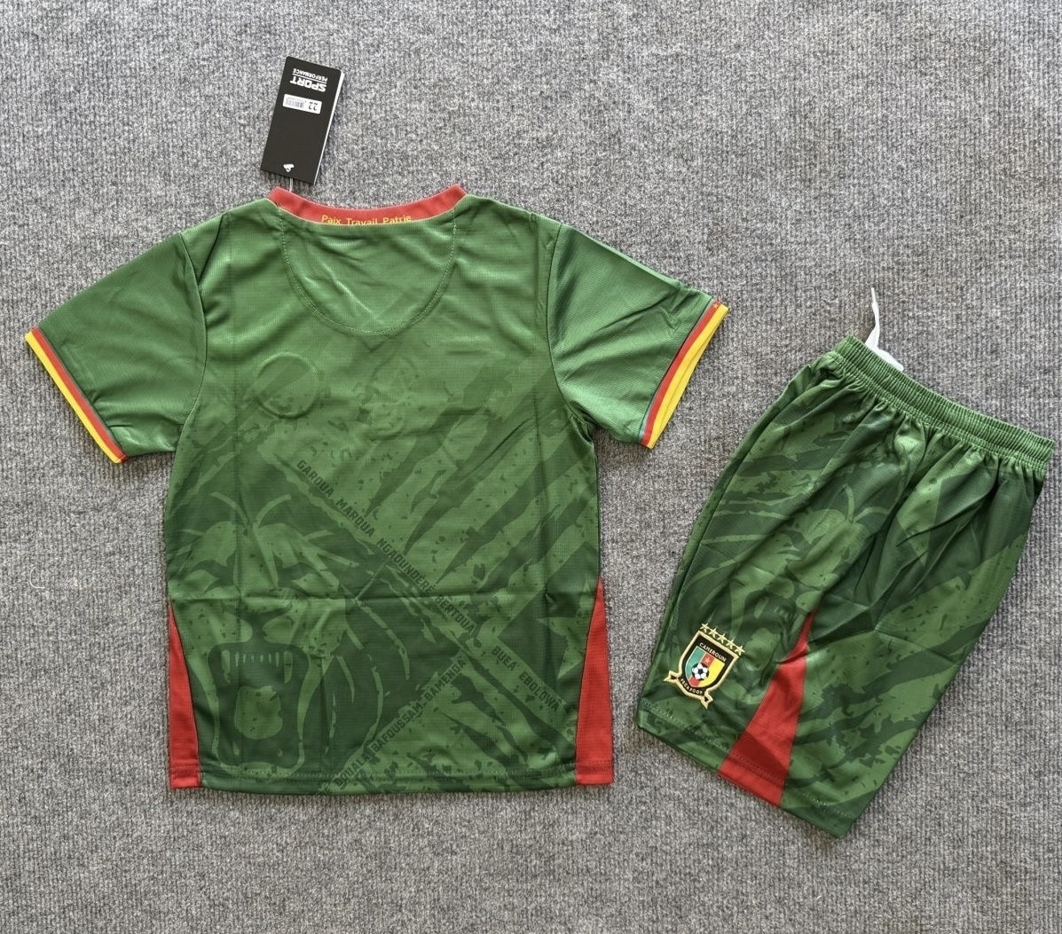 Cameroon Soccer Jersey Home Kids Kit Jersey+Shorts 2025 - Image 2