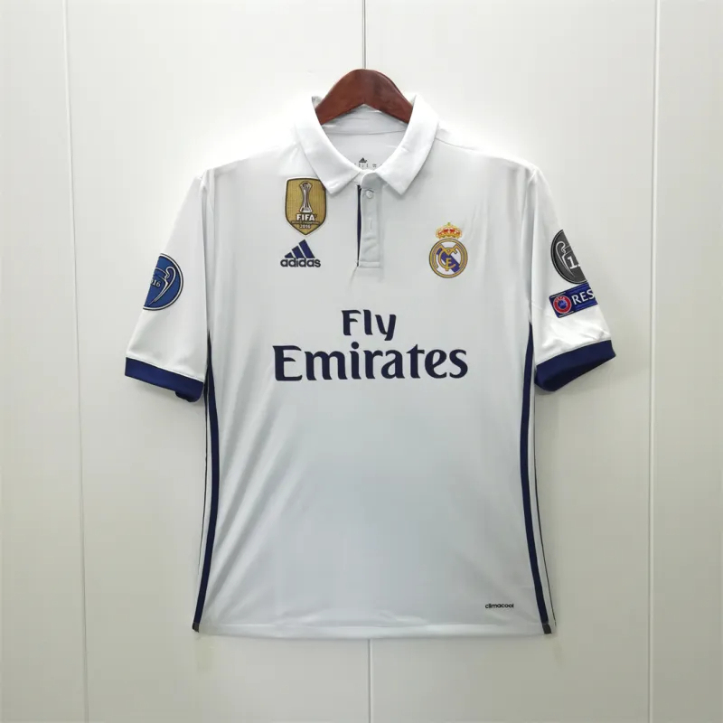 Ronaldo #7 Real Madrid Retro Jersey Home Soccer Shirt 2016/17 - Image 2