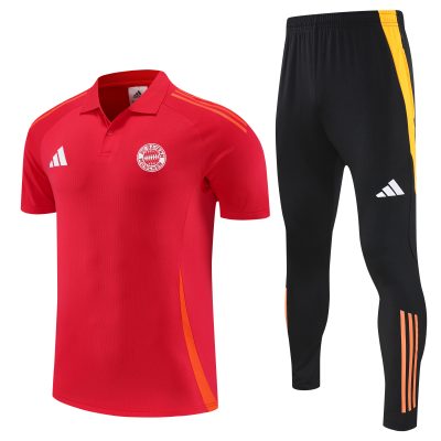 Bayern Munich Training Kit (Polo+Pants) Red 2025/26
