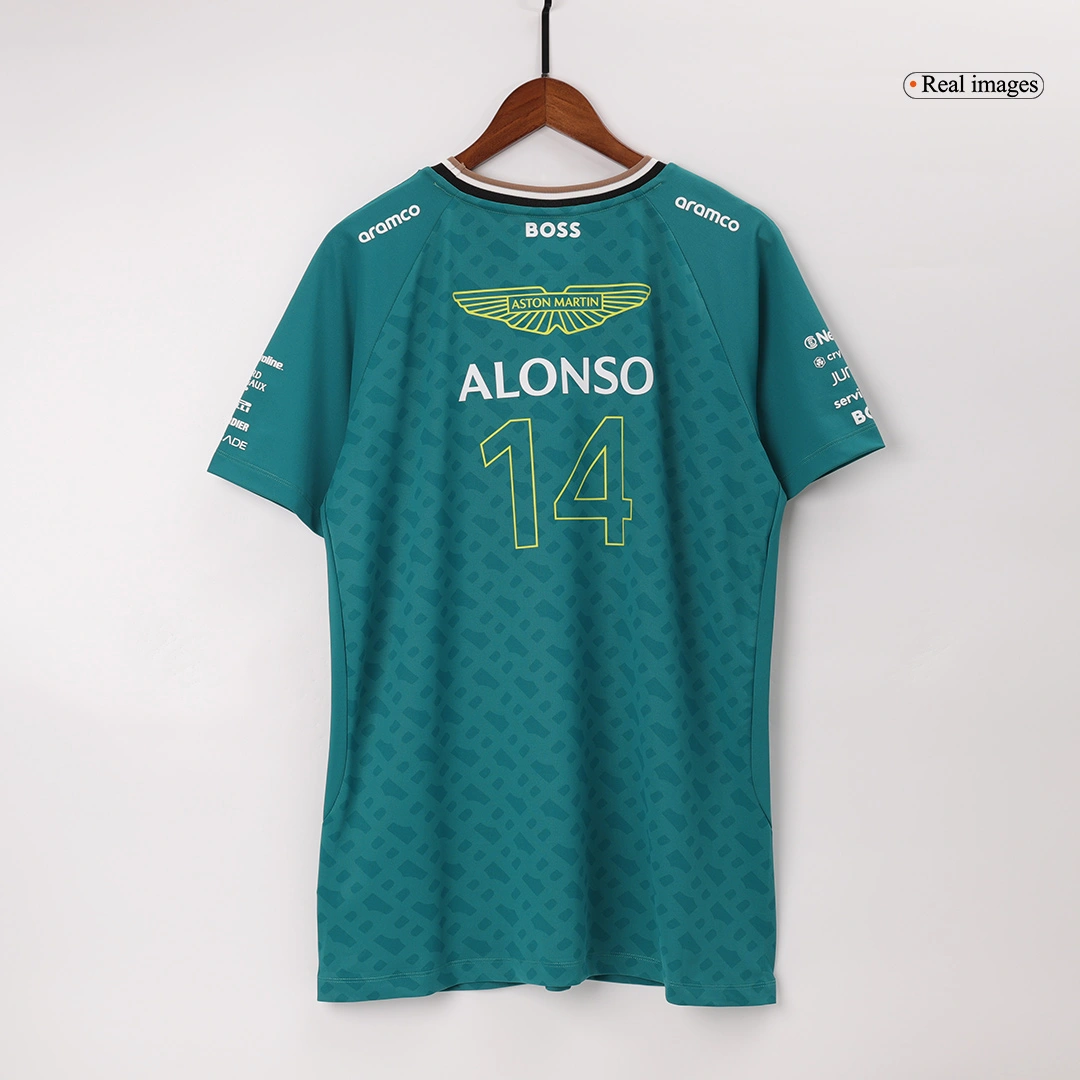 Aston Martin Aramco Cognizant F1 Racing Team Fernando Alonso Driver T-Shirt 2024 - Image 4